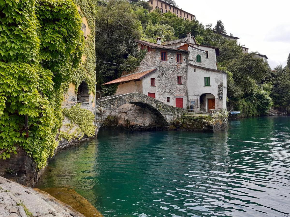 Casa Con Vista Lago A Nesso Bagian luar foto